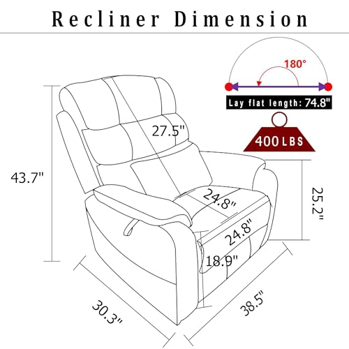 Sillón eléctrico reclinable con masaje y calor gris miniatura 2