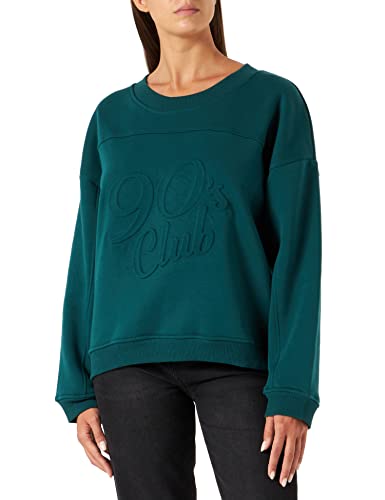 Naf Naf Oclub Sw Suéter, Verde Oscuro, M para Mujer Cover