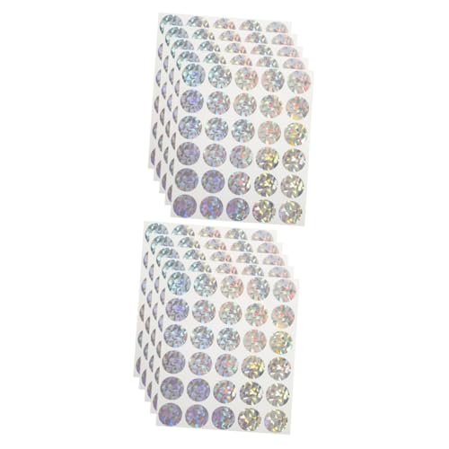 jojofuny 2 Series Suministros Para Pegatinas De Tarjetas Rasca Y Gana Pegatinas Para Rascar Hacer Arte Recuerdos De Fiesta Etiquetas Autoadhesivas Para Rascar Holográficas Para 5 hojas*2