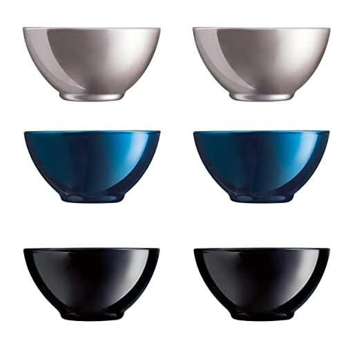 Luminarc Flashy Set 6 bol desayuno cereales de vidrio para microondas 50cl