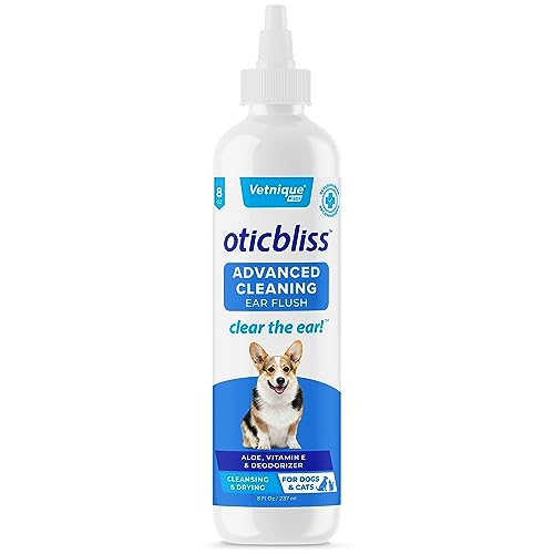 Vetnique Labs Oticbliss Ear Cleaner Wipesflushes for Dogs  Cats with Odor Control and Itch Relief Reduces Head Shaking  Clear the Ear  Cucciolini Doodles Vetnique labs oticbliss ear cleaner wipesflushes for dogs  cats with odor control and itch relief reduces head shaking  clear the ear   cucciolini doodles