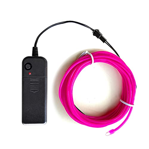 Image of dobestyou Purple EL Wire -3m Glow-in-The-Dark Electroluminescent Wire with Controller, Waterproof Flexible Light Strip for Halloween Costumes, Cosplay, Rave Parties & DIY Nighttime Decorations