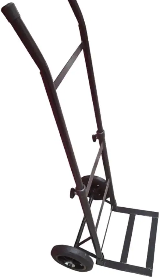 Carrinho de Carga Dobrável 150kg em Aço – Carrinho de Mão com Rodas Maciças para Transporte