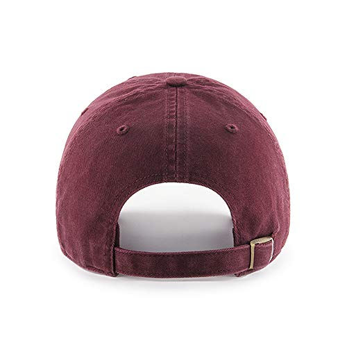 '47 Brand Boston Red Sox Clean Up Hat Cap Dark Maroon/Off White