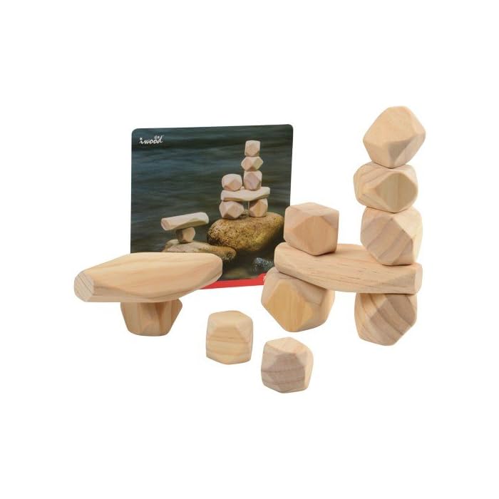 Buy Constructive Playthings 11 pc. Lightweight Natural Wooden Balancing