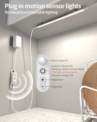 Image of Motion Sensor Dimmable Under Cabinet Lighting, 6000K 12-inch 3 Pack