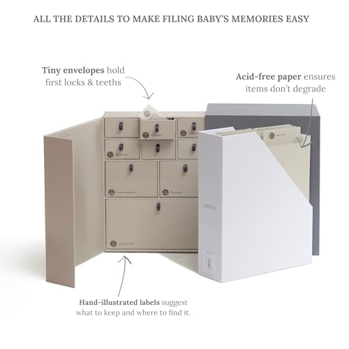 image for Savor | The Original Deluxe Baby Keepsake Box | Fabric Bound Acid-Free