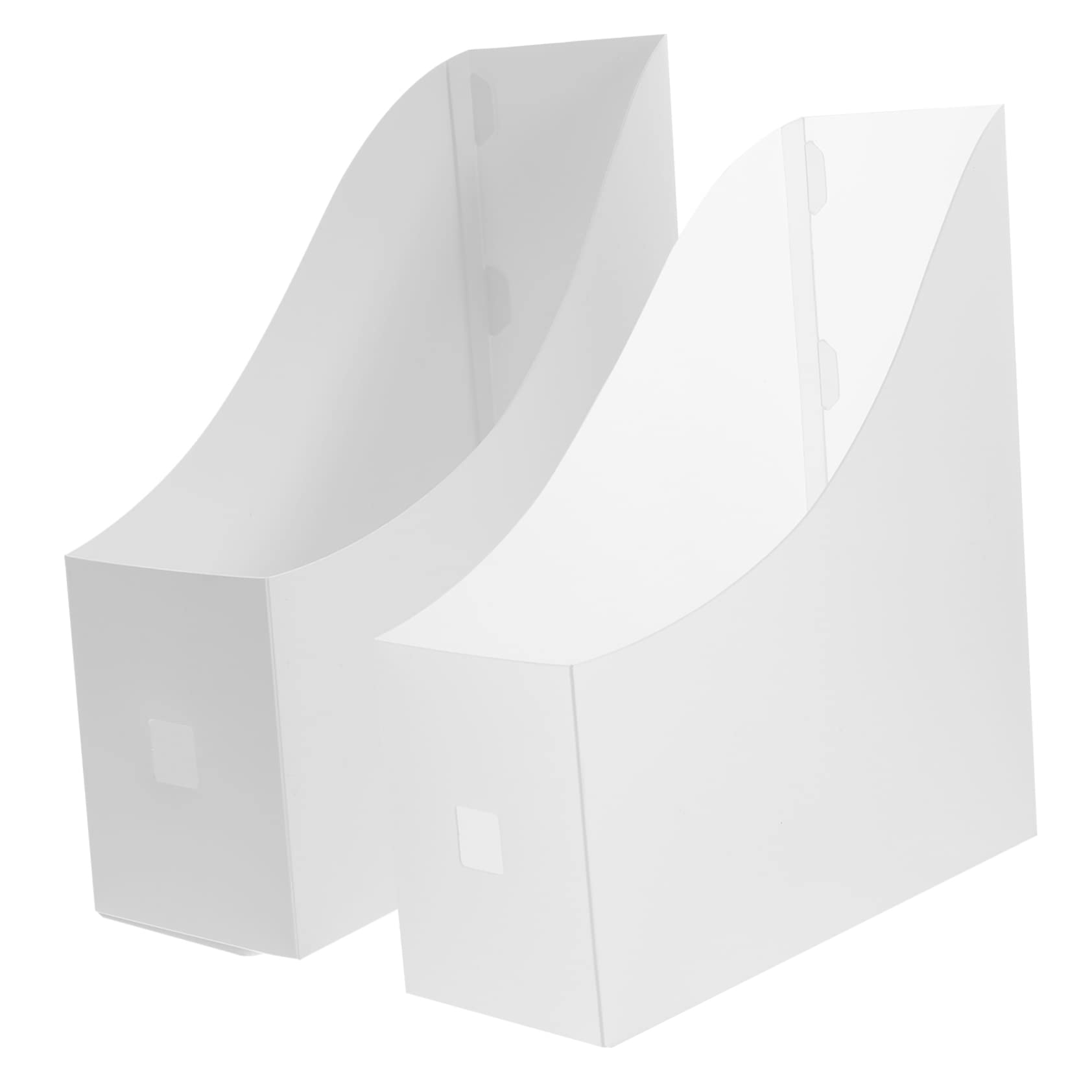 ARTIBETTER 2Pcs File Organizer Rack for Desk Stylish Document Storage Bookshelf Folder Holder for Office and Home for Papers Magazines and Books