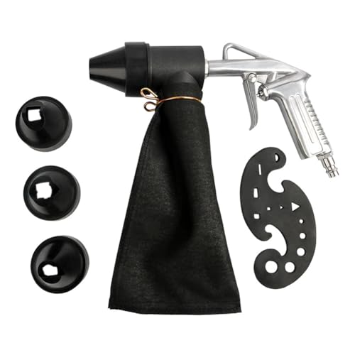 Junterone Pneumatic Sandblasting Tool Kit Sand Blasting Machine Set Versatile Sandblaster Handheld Polishing Machine Rust Remover