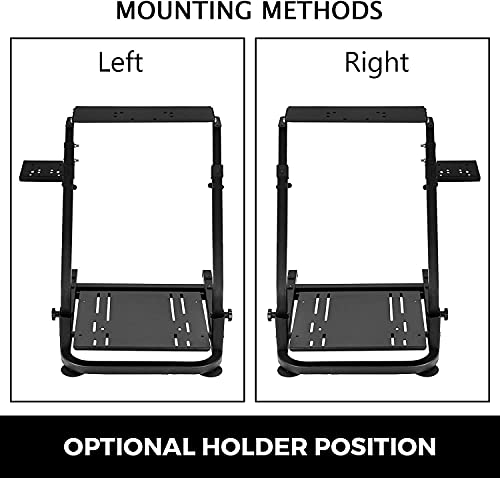 SoB Racing Wheel Stand with Shifter Mount, Racing Steering Wheel Stand Height Adjustable, Gaming Wheel Stand fit for Logitech G920 G29 G27 G25, Wheel and Pedals NOT Included - Thumbnail 3
