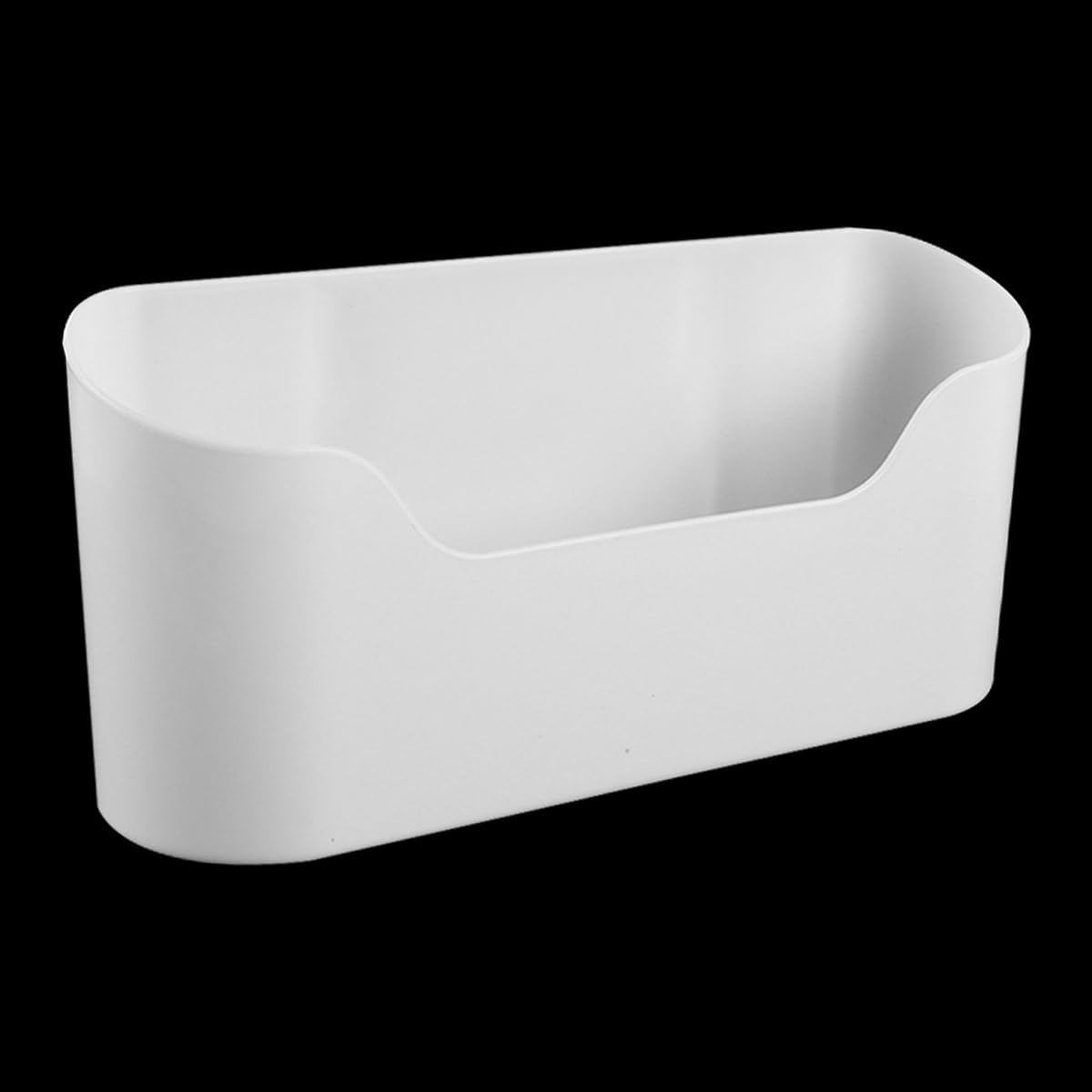 Riven 2 pezzi supporto da parete autoadesivo vassoio antigoccia acqua bianco bagno ingresso rack contenitore