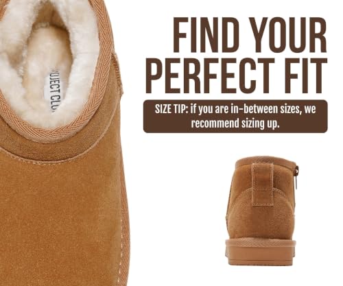 Image of Project Cloud Girls 100% Genuine Leather Non Slip Fur Lined Ankle Boots
