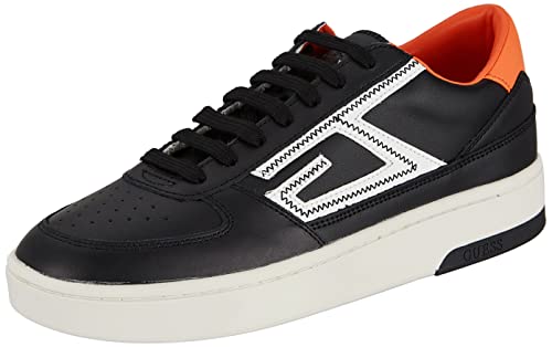 GUESS SILEA, Sneaker Hombre, Negro, 42 EU