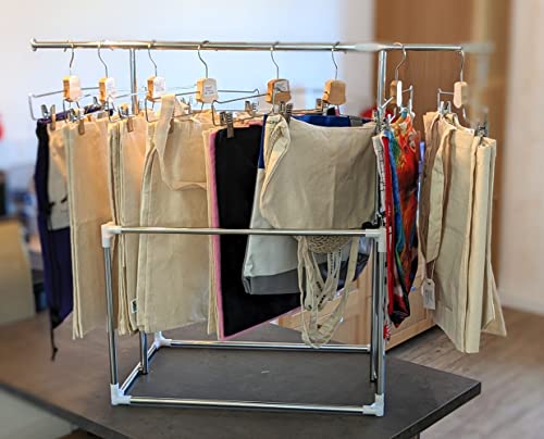 Valise trolley mobile avec portant télescopique intégré pour optimiser vos présentations de mode - 2