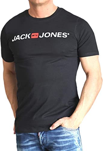 JACK & JONES Herren T Shirt 3er Pack Print Mix Rundhals O-Neck Regular