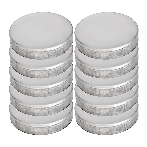 POCHY 10 X Tapa para Postes De Valla, Hierro Galvanizado, Tapa De Barandilla Redonda Decoración De Protección,50mm