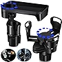 2 Pieces Car Cup Holder Organizer Cup Holder Expander Tray 360 Degree Rotating Adjustable Car Drink Holder Expander Insert for Hydro Flasks 20/26/30 oz Car Accessories (Small)