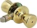 Legend 809074 Tulip Style Door Knob Privacy Bed and Bath Lockset for Mobile Homes, US3 Polished Brass Finish
