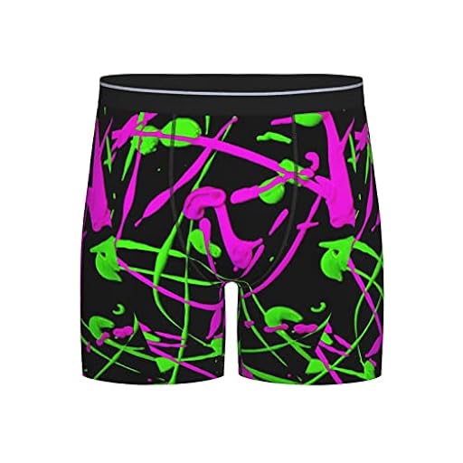 SMAZDFXX Calzoncillos bóxer Largos para Hombre con Estampado de Salpicaduras neón Que Brillan en la Oscuridad. Ropa Interior de Moda para Hombres, Adultos y Adolescentes. | Ya disponible en tu tienda friki favorita! En mundofriki.es!
