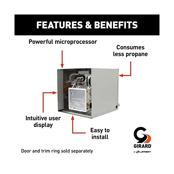 GIRARD Tankless RV Water Heater, 12V Power, 42,000 BTUs, Quiet Operation, Onboard Microprocessor, Digital User Control Panel, Freeze Protection, Easy Installation - 2022107534 - Image 4