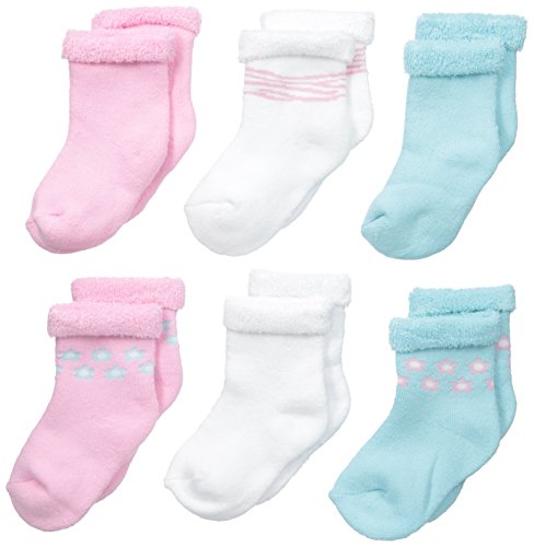 Image of Gerber baby-girls 6 Pack Socks
