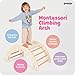 GROWGO Climbing Arch for Toddlers, Multiuse Montessori Climber, Toddler Rocker, Wooden Balance Board, Toy Storage, Easy to Assemble Play Gym - Detailed Guide Included, Perfect for Active Play