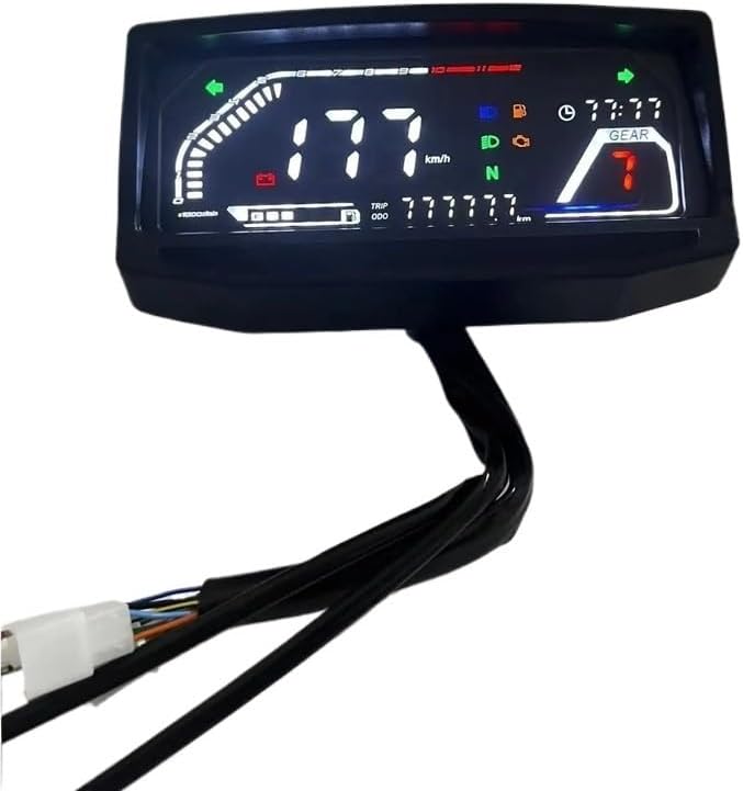 Motorcycle Odometer Gauge Motorcycle Digital Meter For Gl Pro 160 For Hawk Gl145 Gl160 CB125T LED RPM Tachometer Dashboard Electronics Panel