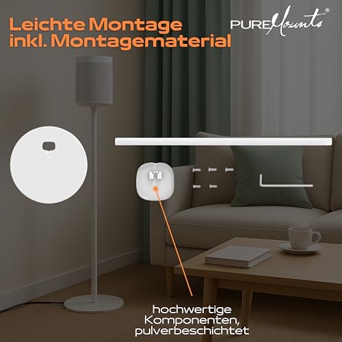 Soporte SONOS One con gestión de cables interna y base estable PureMounts 6