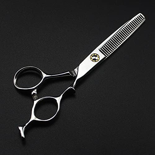 Hair Cutting Scissors, 6inch 6cr13 Steel Bearing Cut Salon Barber Thinning Shears Hairdressing(Thinning)