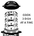 EasyShopForEveryone Stainless Steel 3 Tier Stackable Insert Pans, Compatible with 6 Qt Instant Pot, Pot-in-Pot, Baking Pans for Flan, Layer Cake
