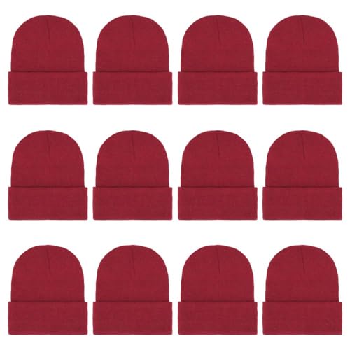 ZH 12-Pack Knitted Winter Beanie Hats for Men and...