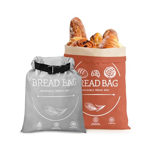 Beeswax Reusable Bread Bags, Sourdough, 2-Pack, XL