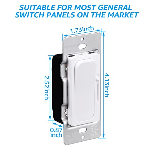 Torchstar 0-10V Led Dimmer Switch, Single-Pole Or 3-Way Light Switch, 120-277V For Dimmable Led Panel Light Linear Light, Etl Listed, Pack Of 2 #TOP4