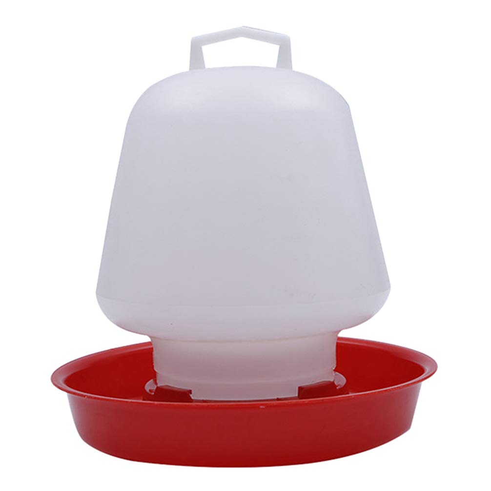 VILLCASE Chicken Waterer Chicken Feeder 1pcs Thickened Plastic Poultry Drinker Chick Waterer, 12.5L Waterer Hanging Poultry Water Container for Home Farm Shop Chicken Waterer Chicken Feeder