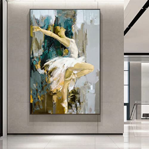 Posters de danseuse ballerine impression sur toile 80x110cm decoration murale salon