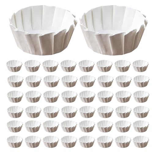 Forros de papel para magdalenas | Envoltura de papel de panadería a prueba de, 4/6/8 pulgadas, reutilizable, antiadherente, para magdalenas, molde para magdalenas, accesorio de cocina para el