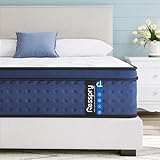 Resspry King Size Mattress, 12Inch Hybrid Mattress for Pressure Relief, Breathable Foam with Individually Pocket Spring, Medium Firm King Bed, Navyx Collection(150×200×30cm)