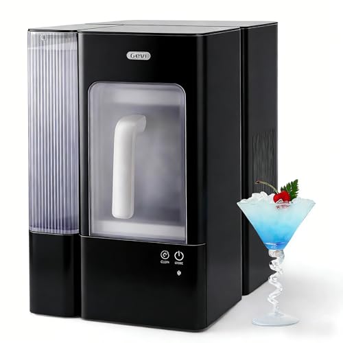 Gevi Nugget Ice Maker, 40lbs/24H Pellet Chewable Ice Machine with Self-Cleaning & 1 Gallon Portable Side Tank, Sonic Ice Maker for Home, Kitchen, Party & Office - Great Gift 15.8"Dx 10.8"Wx
