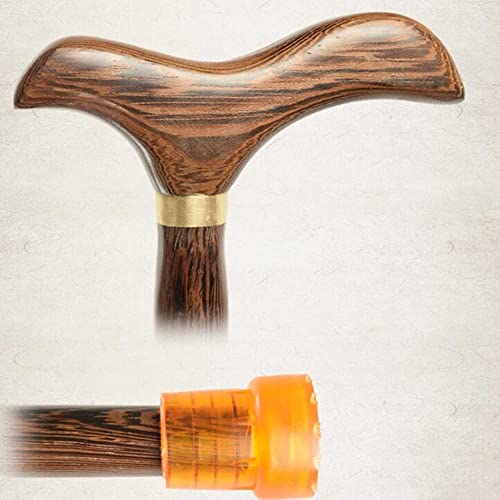 Canne en bois de séquoia wengé pour homme et femme d'esprit libre