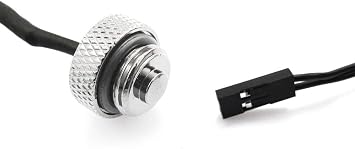 XSPC G1/4 Plug with 10k Sensor, Chrome, 2-Pack