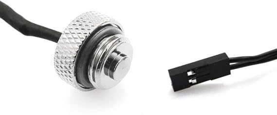 XSPC G1/4 Plug with 10k Sensor, Chrome, 2-Pack