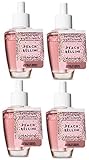 Bath and Body Works Peach Bellini Wallflowers Fragrances Refill. 0.8 Oz. 4 Set.