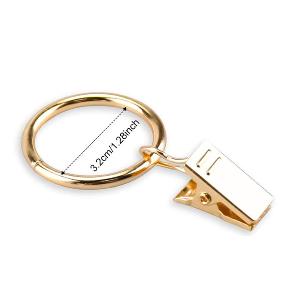 Anneaux De Rideau En Métal, 10 Pièces, Clips Décoratifs Antirouille