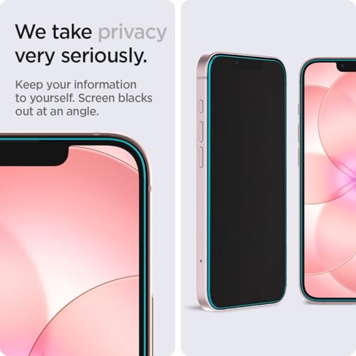 Spigen Tempered Glass Screen Protector [GlasTR EZ FIT - Privacy] Designed for iPhone 17e / iPhone 16e / iPhone 14 / iPhone 13 Pro/iPhone 13 by Spigen - Image 5