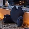 JAYIOLA Memory Foam Lumbar Support Cushion, Multifunctional, Lightweight, for Long Work Hours And Gaming Chairs, Navy #3