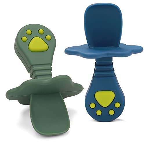 Babylöffel,Lernlöffel baby,Silikon Kinderbesteck,Gelten Absetzen Von Kleinkindern Und Erlernen Gebrauchs Von Besteck Baby zu ermutigen selbstständig zu essen Cover