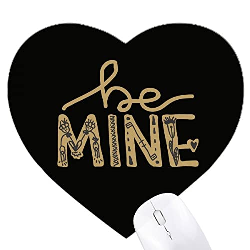 Jeux de tapis de souris en forme de coeur be mine gold cite la main