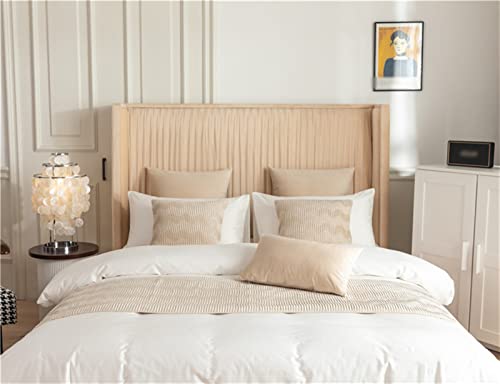 Fudaiki Bed Runner Solid Quilted Fleece Bed Throws For Foot Of Bed Bedding Scarf Protection For Bedroom Hotel Full/Queen Beige #TOP5