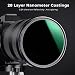 K&F Concept - Filtro para Objetivo ND 55 mm ND1000 (10 Pasos)...