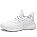 Chopben Women's Walking Shoes Lightweight Breathable Running Shoes Non Slip Athletic Fashion Sneakers Mesh Workout Casual Sports White